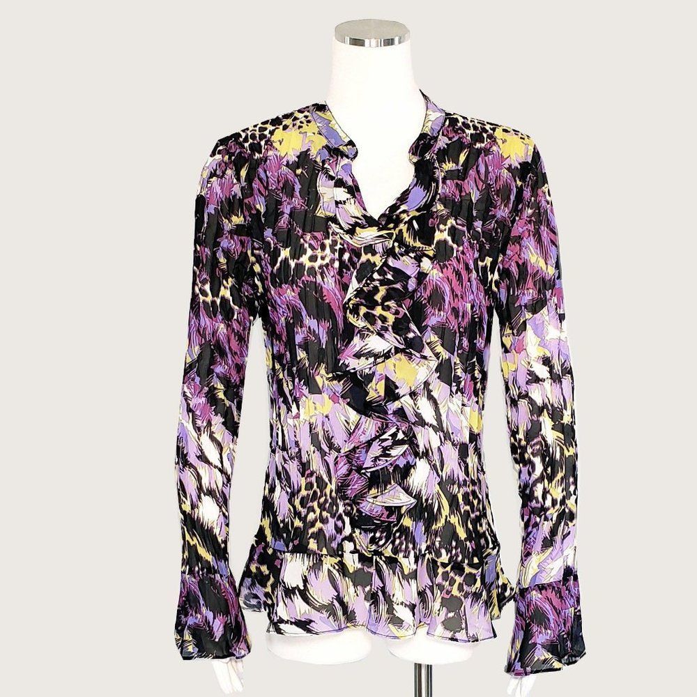 Style&co. Pleated Floral Blouse NWOT